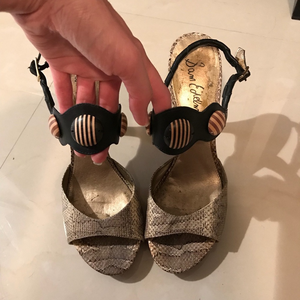 Sam Edelman snake skin heals. Oceana leather